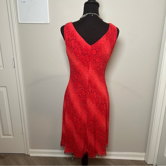 donna ricco embroidered dress 90s Vintage Donna Ricco Gingham Floral Embroidered Sheath Dress (M) main image 0